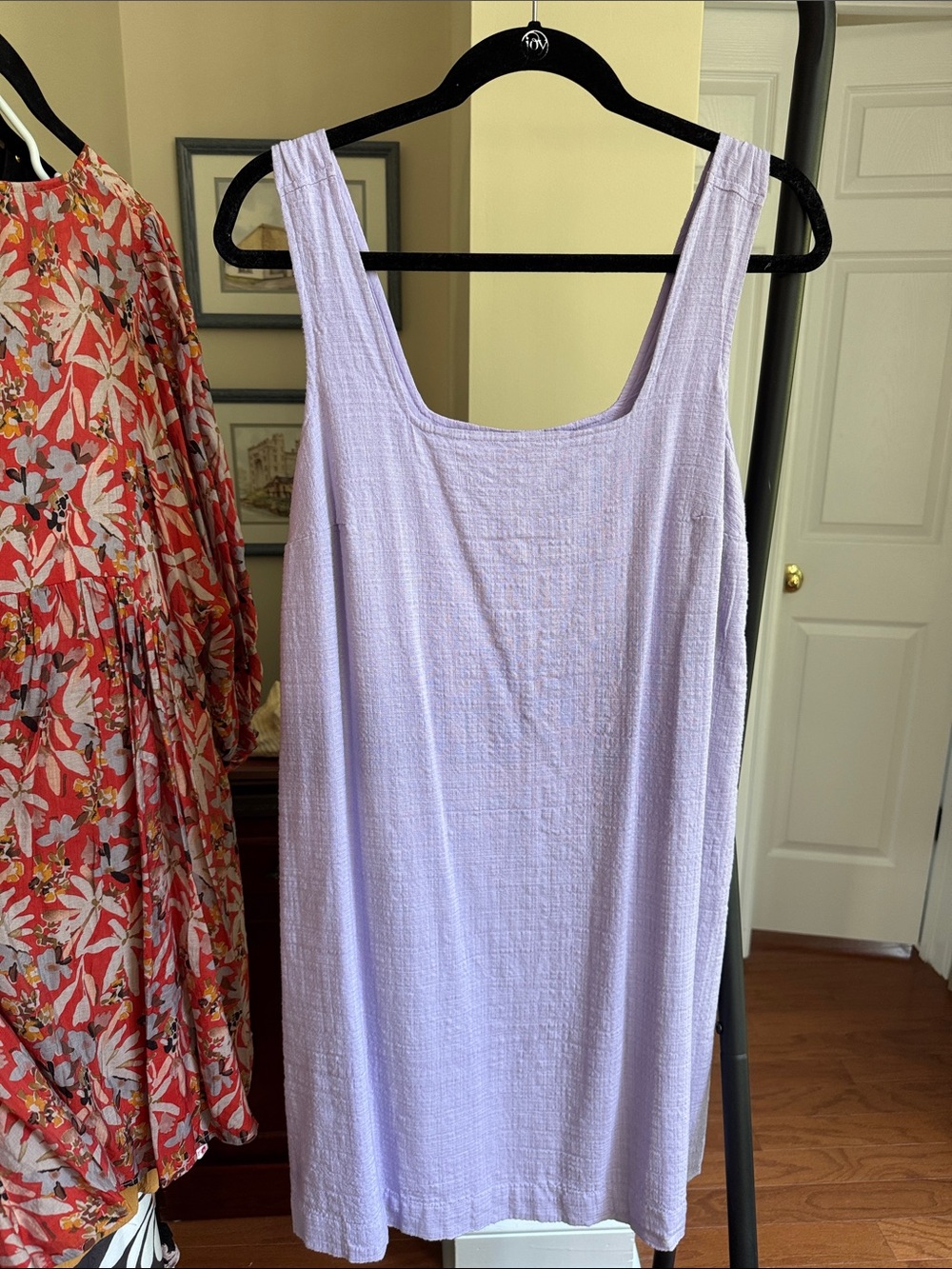 Eddie Bauer Lavender Textured Tank Dress